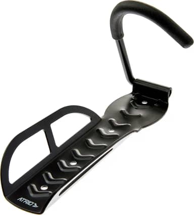 Suporte de Parede Atrio para Bicicleta até 20Kg com Gancho Acolchoado Material em Aço e Borracha Preto - BI054