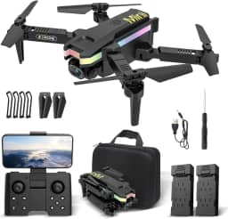 Drone com Camera 4K XT8 Pro, Drone Profissional, 110° Ultra Angular, Controle Remoto Drones com Modo VR