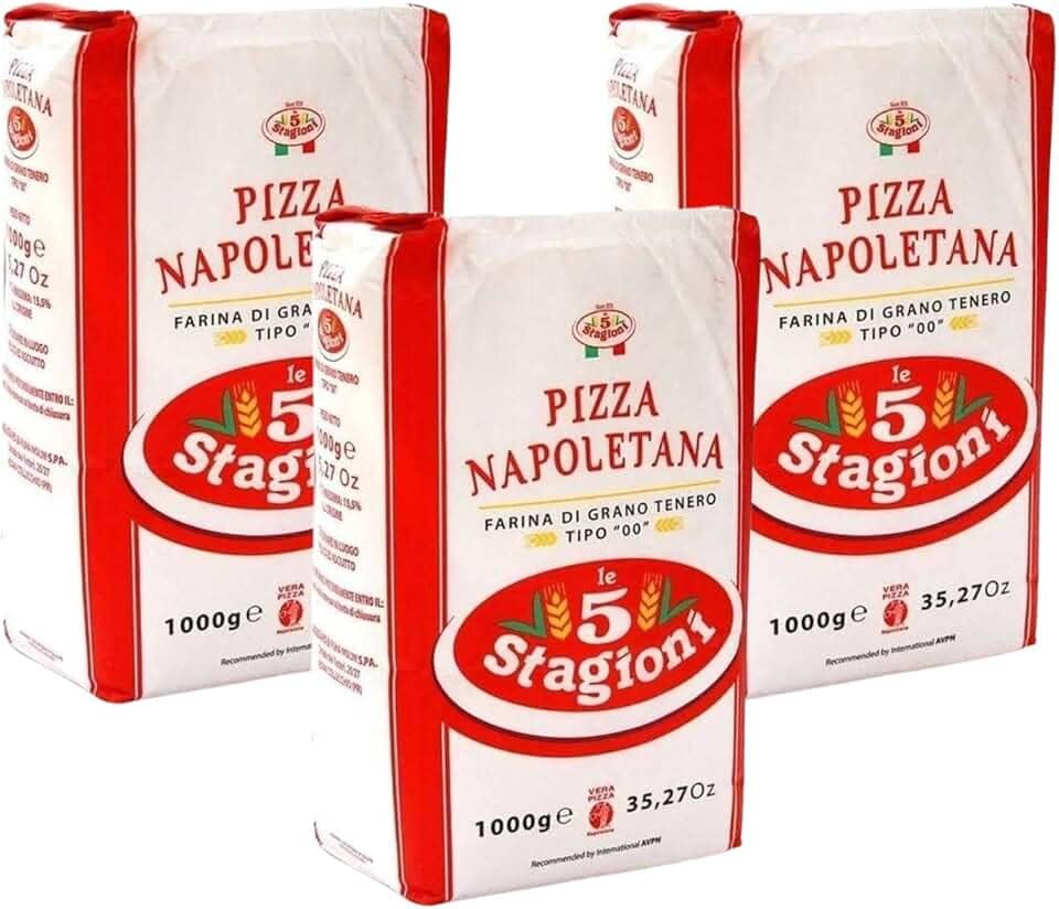 Farinha de trigo 00 Italiana Le 5 Stagioni - Napoletana Pack c/ 3