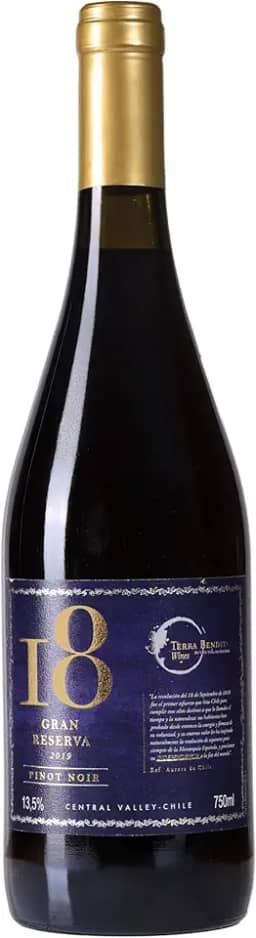 18, Vinho tinto, Pinot Noir, Reserva, Chileno, Viña de Aguirre, 750ml