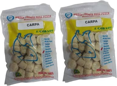 Kit 2 Isca De Pesca Massa De Pesca Natural Pronta Para Carpa
