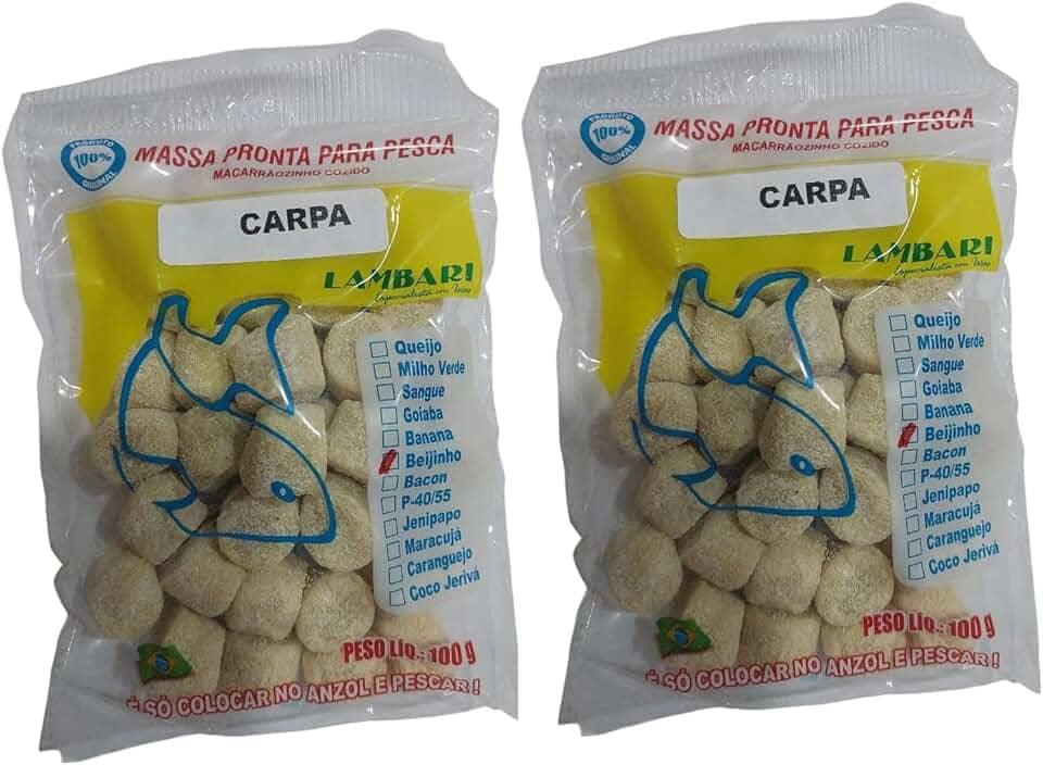 Kit 2 Isca De Pesca Massa De Pesca Natural Pronta Para Carpa
