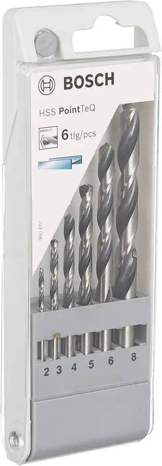 Bosch Jogo Broca para Metal HSS-PointTeQ 2-8mm 6 peças