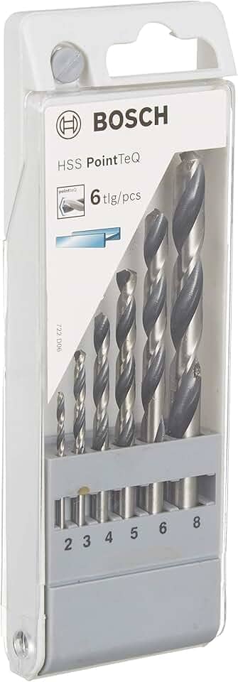 Bosch Jogo Broca para Metal HSS-PointTeQ 2-8mm 6 peças