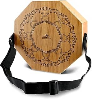 EASTROCK Cajon Portátil - Tambor de Mão Com Dois Tons e Fio de Caixa