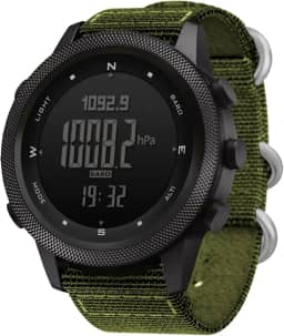 NORTH EDGE APACHE-46 Relógios esportivos digitais para homens, relógios militares com bússola, rastreador de passos, de temperatura, esportivo, tático, de sobrevivência