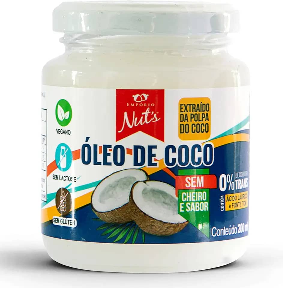 Empório Nut's Óleo De Coco Sem Cheiro E Sem Sabor - - 200Ml