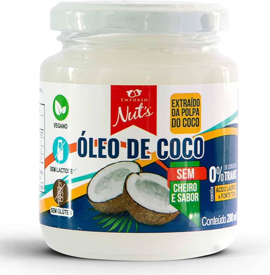 Empório Nut's Óleo De Coco Sem Cheiro E Sem Sabor - - 200Ml