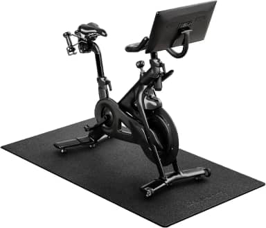 tapete de bicicleta pelotão | Tapete de bicicleta ergométrica/tapete de esteira de 6 mm, 30" x 72" para pisos de madeira ou carpete, tapete de equipamento de exercício antiderrapante