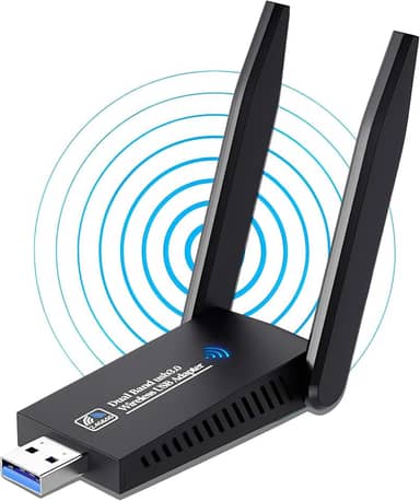 Adaptador Wifi Dual Band Ac1300 5ghz 1300mbps Antena Wireles Placa de Rede Notebook Compatível Positivo Mac Windows Linux bluetooth pc Adaptador Wifi 5g USB ethernet Receptor Premium