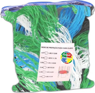 Rede para Cama Elástica feita em Nylon - 2,44/2,50m **ALTA RESISTÊNCIA**