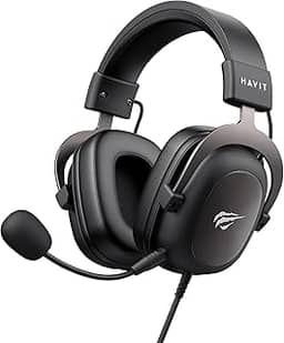 Havit Headphone Fone de Ouvido H2002d, Gamer, com Microfone, Falante 53mm, Plug 3, 5mm: compatível com XBOX ONE e PS4, HAVIT, HV-H2002d