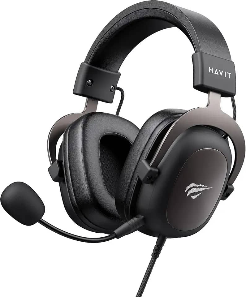 Havit Headphone Fone de Ouvido H2002d, Gamer, com Microfone, Falante 53mm, Plug 3, 5mm: compatível com XBOX ONE e PS4, HAVIT, HV-H2002d