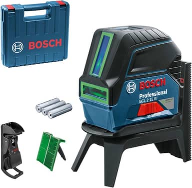 Nível Laser verde Bosch GCL 2-15 G 15m com pontos de prumo