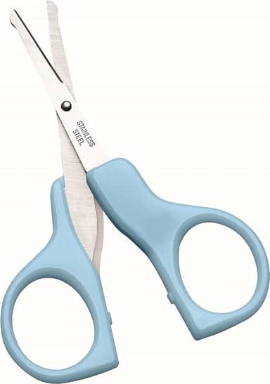Marco Boni Tesoura Infantil Ponta Arredondada Cabo Plástico Aço Inox 1780 Azul 1 Unidade