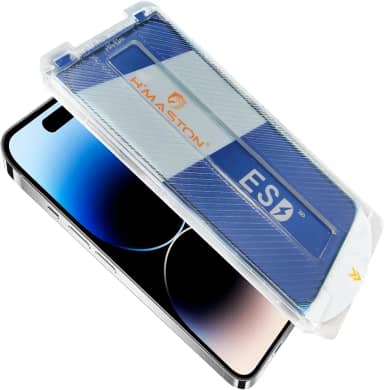 H'MASTON Película com Aplicador Vidro Temperado Pelicula para Celular Ultra-Slim Dureza 9H Compatível com iPhone XR e Superior (iPhone-15)