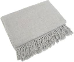 Manta Para Sofá Em Algodão Cinza Gigante 2,40 X 1,80