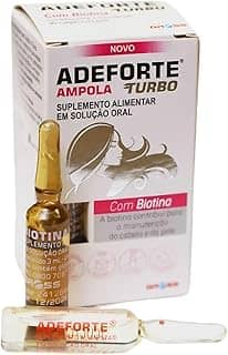 Adeforte Turbo + Biotina 3 ml – Crescimento cabelo, unhas e pele – Sem glúten