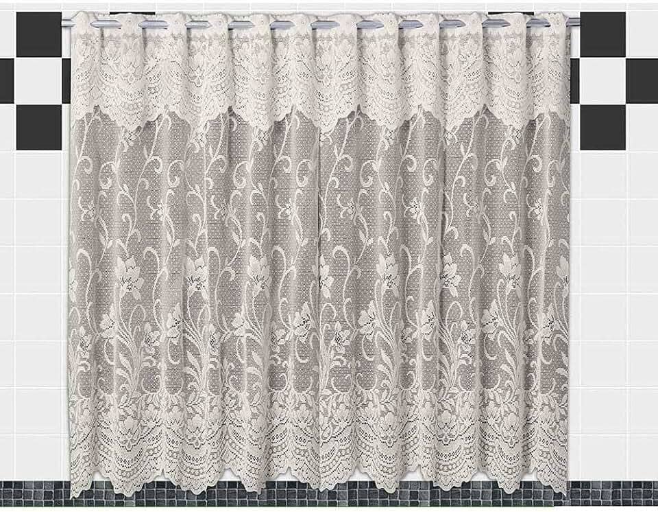 Cortina De Renda Para Cozinha Karla 2,00 M X 1,20 M