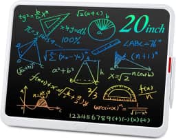 Tablet de escrita LCD, tablet de desenho digital de 50 cm, presentes de aniversário para meninos e meninas, bloco de desenho eletrônico recarregável para casa, estudo universitário e escritório