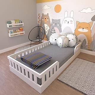 Cama Infantil Montessoriana Solteiro Cori Yescasa Branco