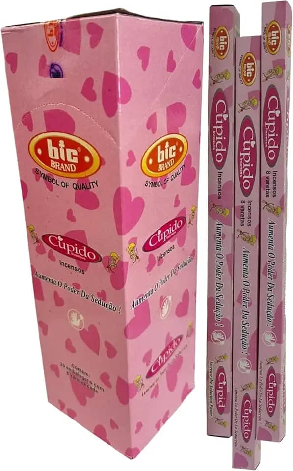 Incenso Indiano Bic Cupido - Atrai Amor 3 caixinhas