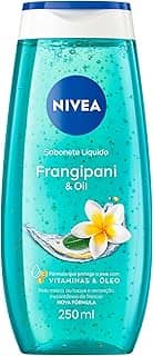 NIVEA Sabonete Líquido Frangipani & Oil 250ml - Fragrância da flor frangipani com pérolas de óleo, sensação de pele macia e hidratada