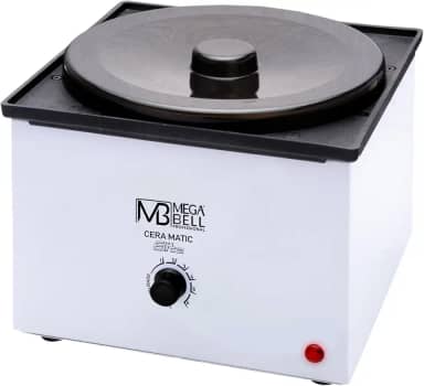 Mega Bell, Panela aquecedora de cera para depilação, Termocera, Cera-Matic Elite, Sem refil, Bivolt, 2,5kg, Branca