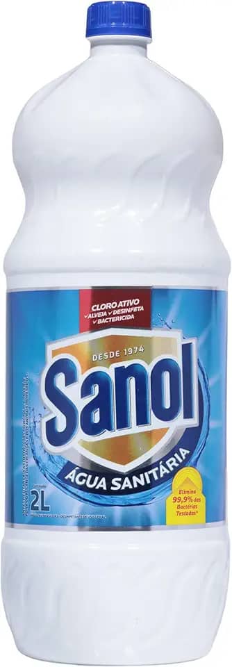 Água Sanitária, Sanol, 2 Litros, Branca