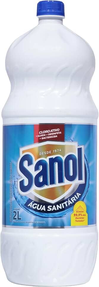 Água Sanitária, Sanol, 2 Litros, Branca