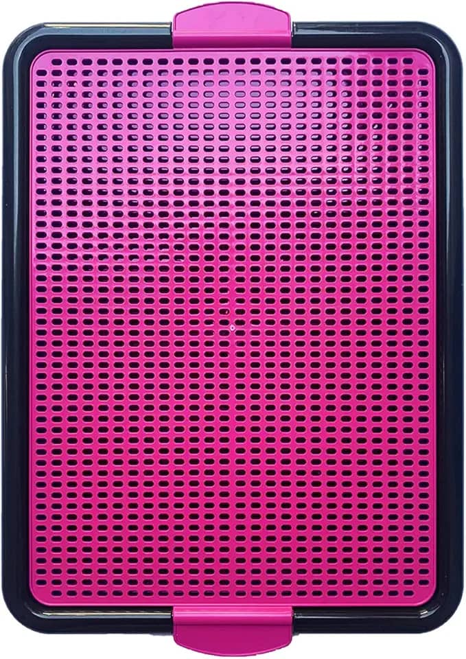 Sanitário Canino Xixi Dog Banheiro Pet Tapete Higiênico Cães Premium (Rosa)