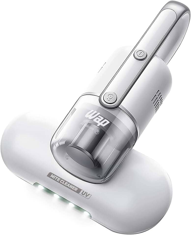 WAP Aspirador de Pó Antiácaro MITE CLEANER UV 3 em 1, Portátil, 360ml, com Filtragem Dupla e Luz UV, 90mbar 400W 220V