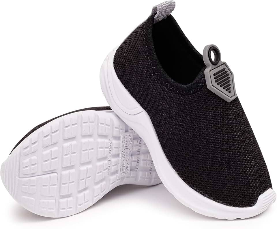 Tênis Menino Infanil Slip-on Escolar Aulas Calce Fácil Esportivo Sola Leve Confortável