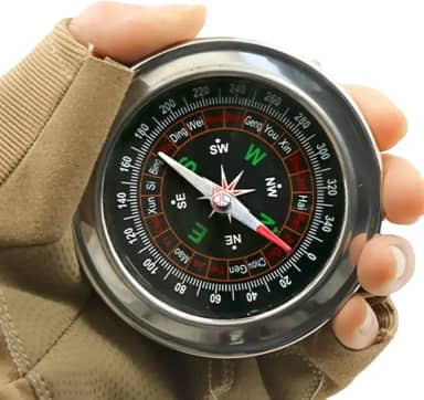 Bússola De Mão Para Camping Caminhada Trilha Pesca Ciclismo Sobrevivência Montanhismo Portátil