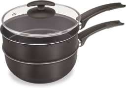 CHOCOLATEIRA 18 CM - 3x1 BLACK C/TPA VIDRO