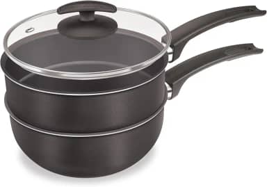 CHOCOLATEIRA 18 CM - 3x1 BLACK C/TPA VIDRO