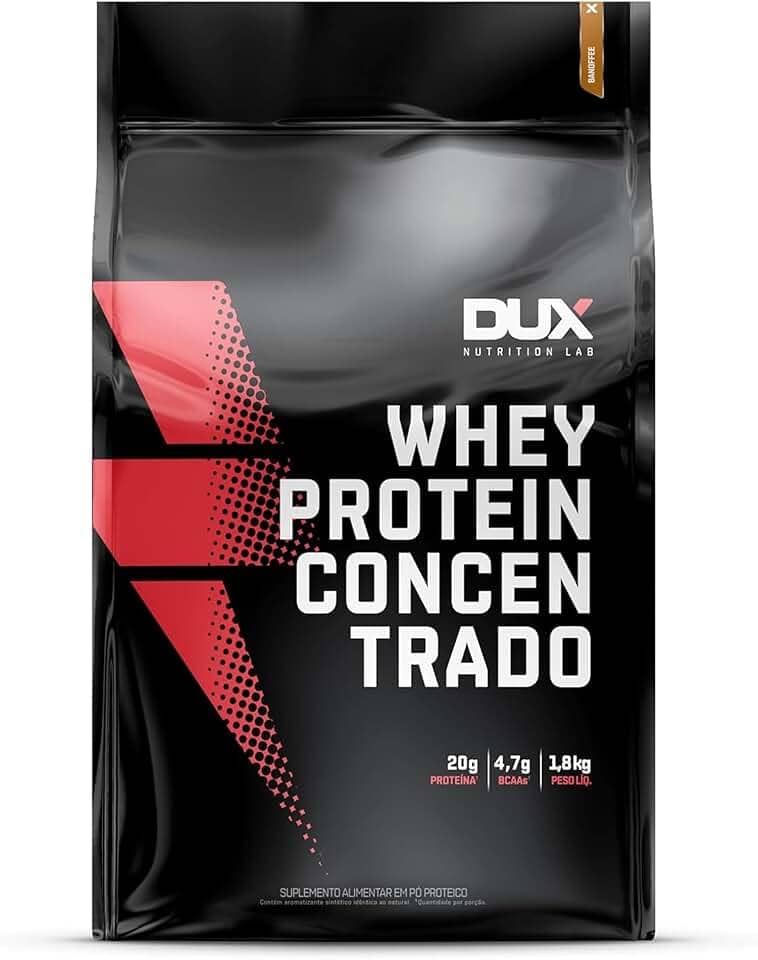 Whey Protein Concentrado Banoffee Refil 1.8kg – Contribui Para o Ganho Muscular Hipertrofia – Dux Human Health