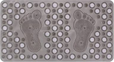 TAPETE DE BOX AQUA RETANGULAR 66X36CM FUME 6636R