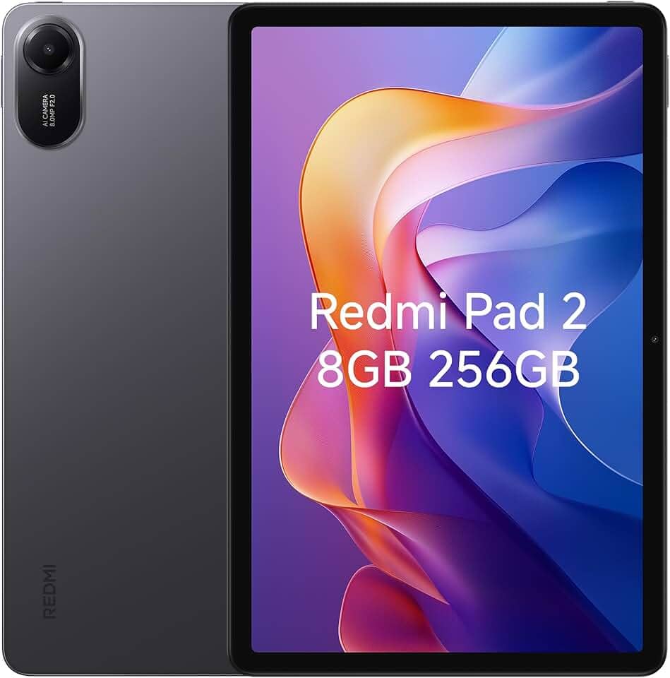 Xiaomi Redmi Pad 2 apenas WiFi (sem chamadas ou texto) 27.9 cm 2.5K Octa Core 4 alto-falantes ROM global 9000mAh Bluetooth 5.3 8MP modelo 25040RP0AL (cinza grafite, 256 GB + 8 GB)