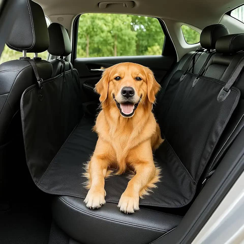 Capa Protetora Impermeável para Banco Traseiro de Carro - Tecido Reforçado, Antiderrapante, Dobrável, Universal para Transporte de Pets, Cães e Gatos