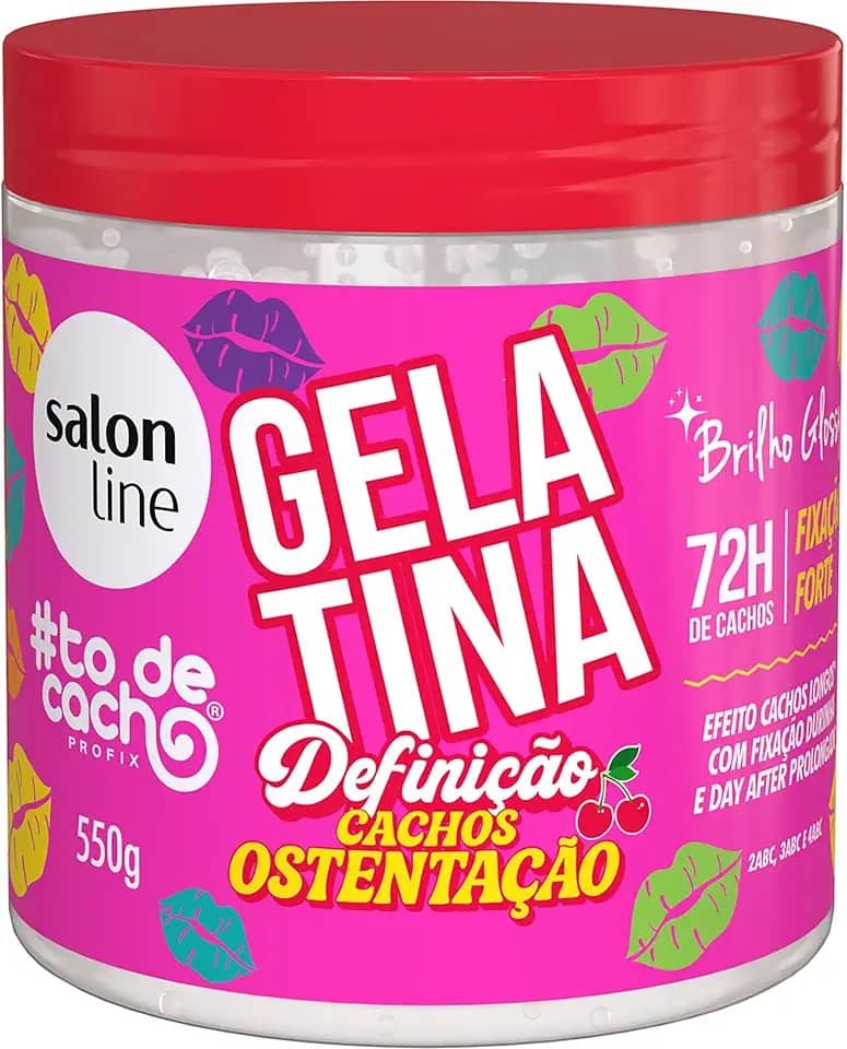 Salon Line Gelatina para Cachos, Definição e Ostentação, 550g