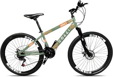 Colli Bike, Bicicleta Monaco, Aro 26, Freios a Disco, 21 Velocidades, Alavanca Rapid Fire 3/7V, Pedivela Triplo Aço, Selim Veloce PU C/Carrinho, Guidão Downhill