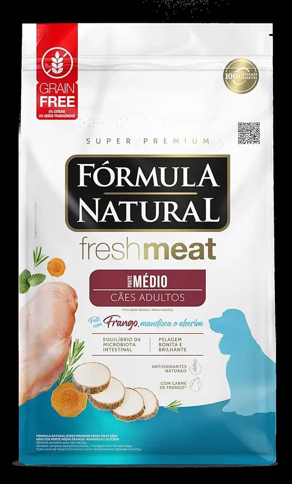 Fórmula Natural Fresh Meat Ração Seca Para Cães Adultos De Médio Porte Sabor Frango 2,5Kg
