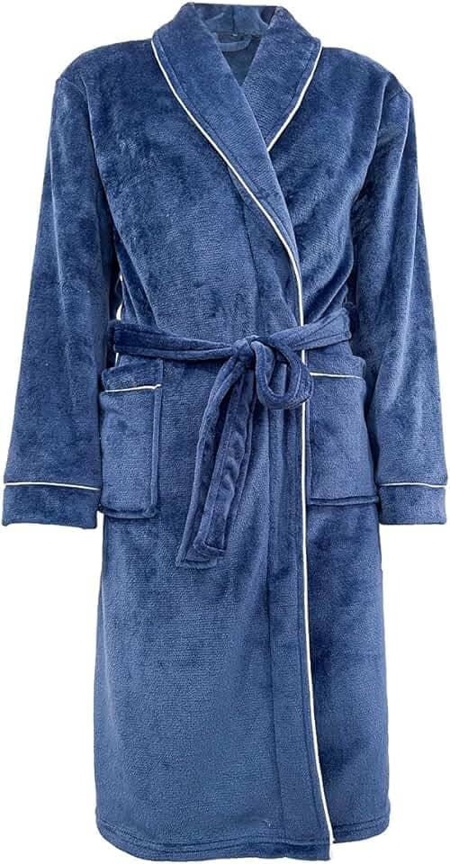 Camesa Roupão Neo Velour Flannel Aveludado 220g/m2 Tamanho P - Marinho