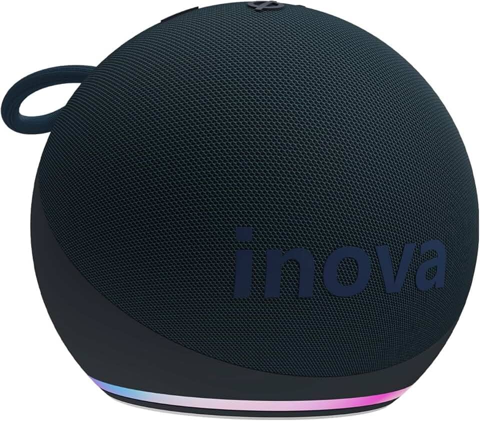 Caixa de Som, INAVA, Melhor Alto-Falante Portátil Bluetooth com Som até Hoje, Graves e Agudos Surround 360°, 20 Horas de Duração da Bateria - Compatível com Alexa (Verde)