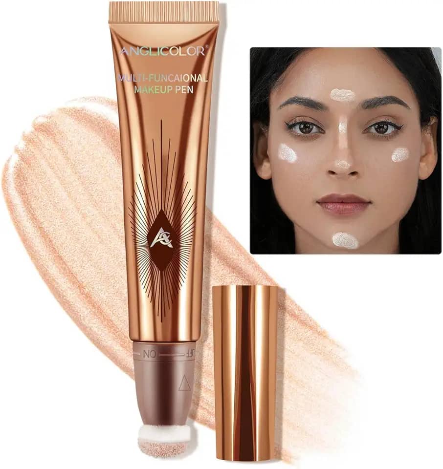 Iluminador Liquido Glow, Beauty Light Wand para uma pele Brilhante, Vegana, Iluminador em Bastão (01#Spotlight, 11)