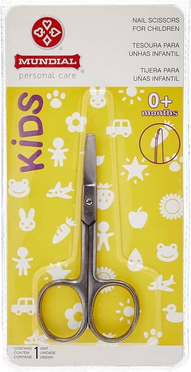 Mundial Tesoura Unha Infantil Flex S/A Prateado