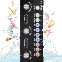 Cuvave cube baby guitarra pedaleira，com modelos de 9 AMP de carregamento 8 entradas IR CAB, Overdrive de distorção Reverb de retardo/delay Suporte Bluetooth 5.0 Para mesa de som/digital pedal efeito