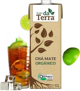 PODER DA TERRA - Mate Orgânico Tradicional - Bebida Natural, Sem Conservantes, Sem Glúten - Ingredientes Naturais - 1L