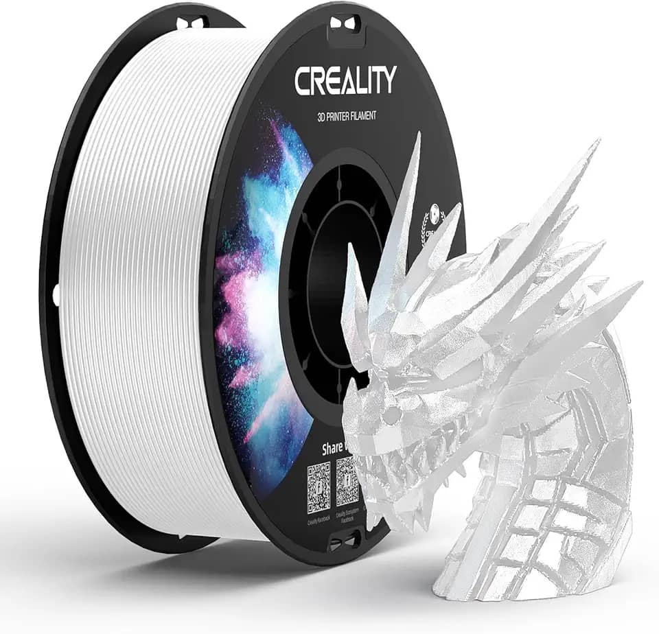 Creality Filamento PETG 1,75, filamento de impressora 3D: excelente dureza, alta precisão, precisão dimensional +/- 0,02 mm, carretel de 1 kg (1 kg) serve para a maioria das impressoras 3D FDM, PETG
